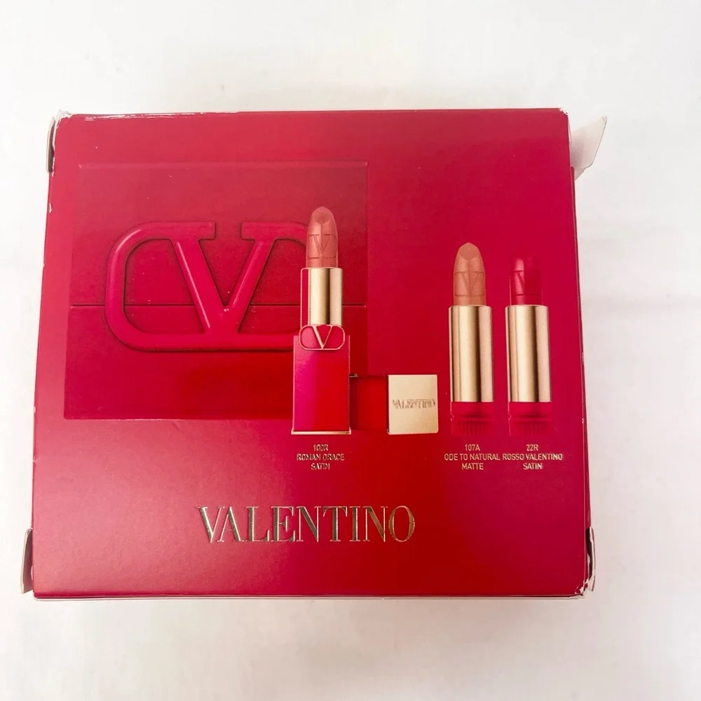 Valentino Rosso Couture Lipstick Set Limited Edition NIB